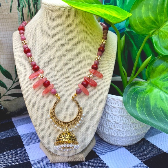 Gabriella Designs Jewelry - Handmade multi-stone & crystal bohemian necklace 💎❤️🌸